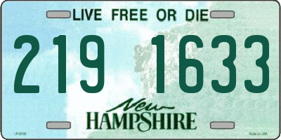 NH license plate 2191633
