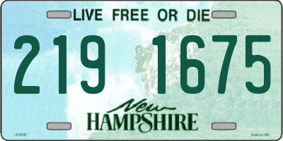 NH license plate 2191675