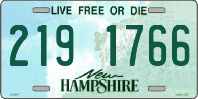NH license plate 2191766
