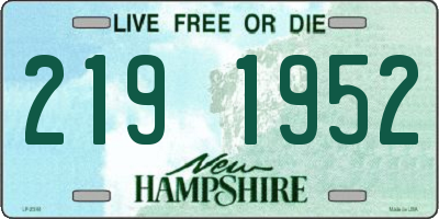 NH license plate 2191952