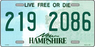 NH license plate 2192086