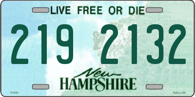 NH license plate 2192132