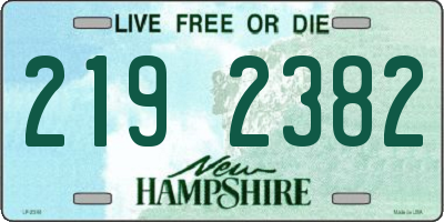 NH license plate 2192382
