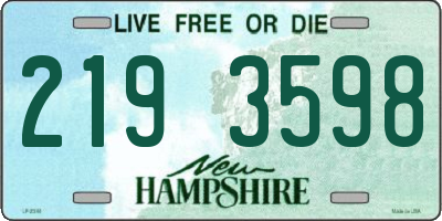 NH license plate 2193598