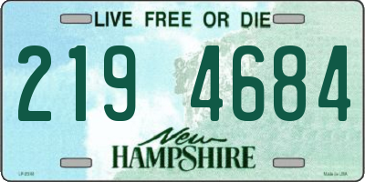 NH license plate 2194684