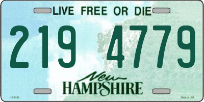 NH license plate 2194779