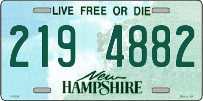 NH license plate 2194882