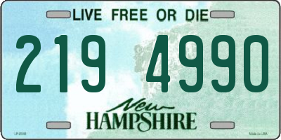 NH license plate 2194990