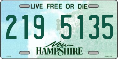NH license plate 2195135