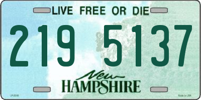 NH license plate 2195137