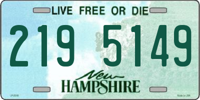 NH license plate 2195149
