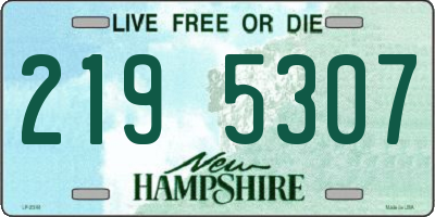 NH license plate 2195307