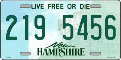 NH license plate 2195456