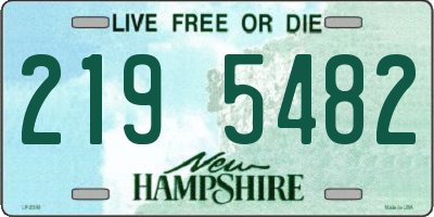 NH license plate 2195482