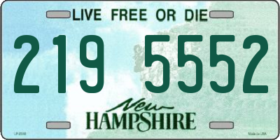 NH license plate 2195552