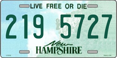 NH license plate 2195727