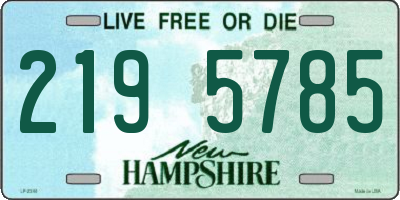 NH license plate 2195785