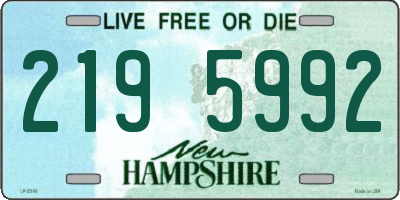 NH license plate 2195992