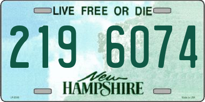 NH license plate 2196074