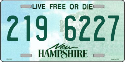 NH license plate 2196227