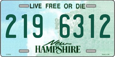 NH license plate 2196312
