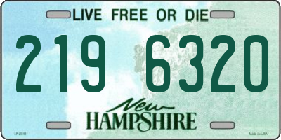 NH license plate 2196320
