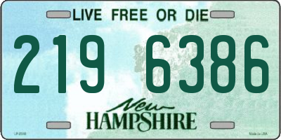 NH license plate 2196386