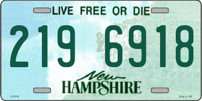NH license plate 2196918