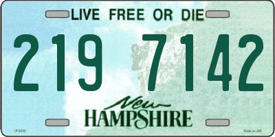NH license plate 2197142