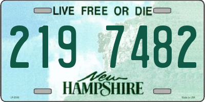 NH license plate 2197482
