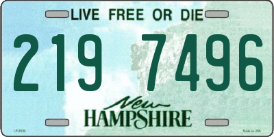 NH license plate 2197496