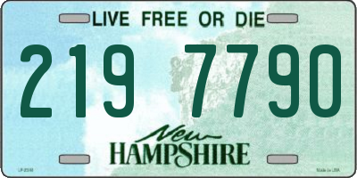 NH license plate 2197790