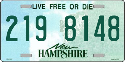 NH license plate 2198148