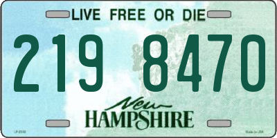 NH license plate 2198470