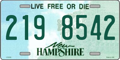 NH license plate 2198542