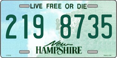 NH license plate 2198735