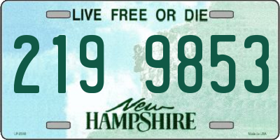 NH license plate 2199853