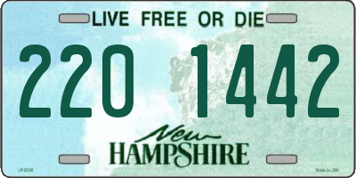NH license plate 2201442
