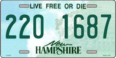 NH license plate 2201687