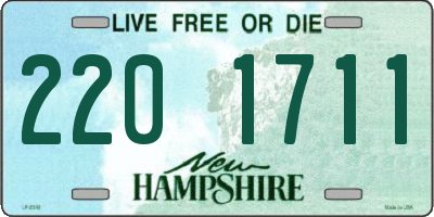 NH license plate 2201711