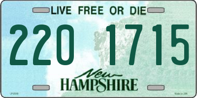 NH license plate 2201715