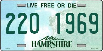 NH license plate 2201969