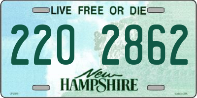 NH license plate 2202862