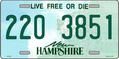NH license plate 2203851
