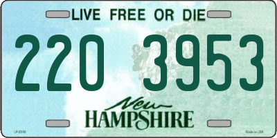 NH license plate 2203953