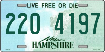 NH license plate 2204197