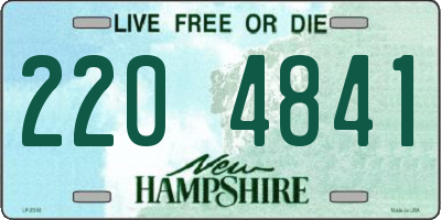 NH license plate 2204841