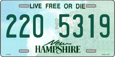 NH license plate 2205319
