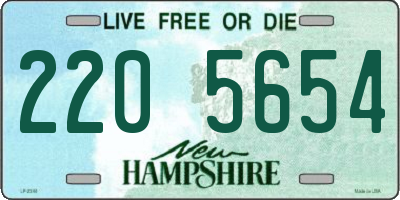 NH license plate 2205654