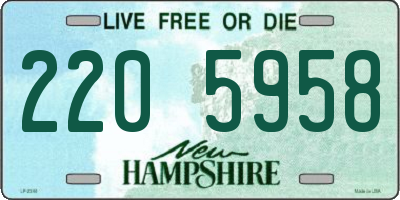 NH license plate 2205958